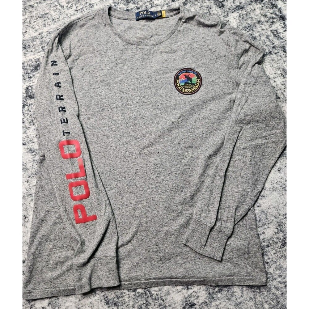 Polo Ralph Lauren Sportsman Terrain Wildlife Long Sleeve T-Shirt Mens Size Large